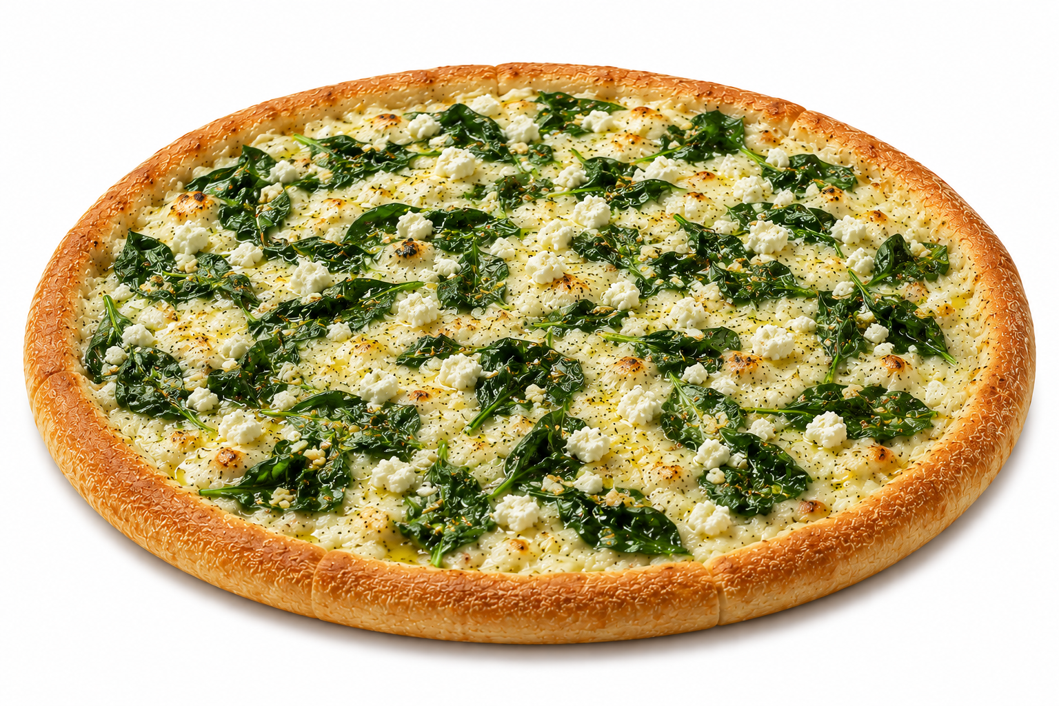 Spinach Deluxe Pizza
