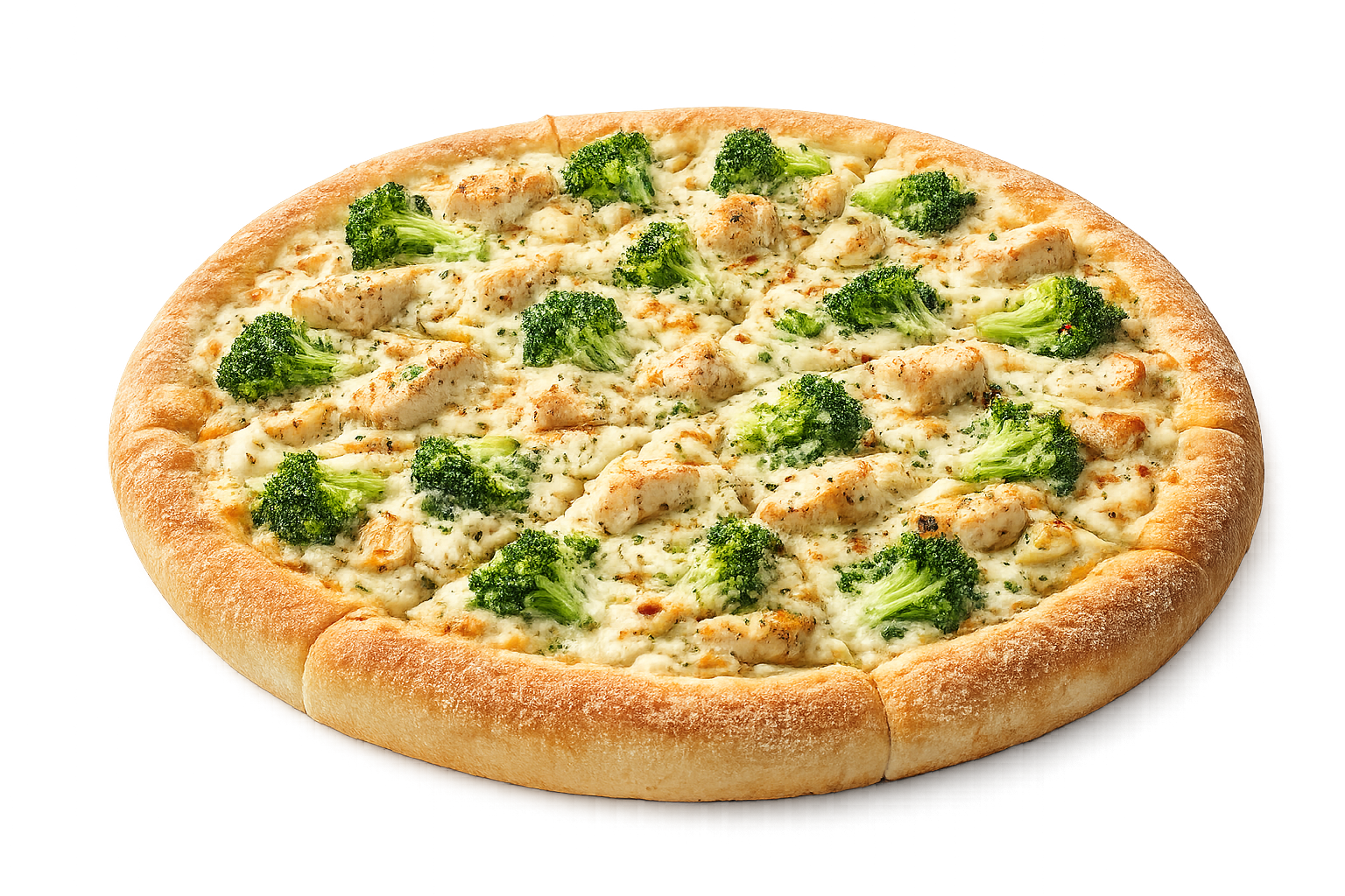 GF Chicken Broccoli Alfredo Pizza