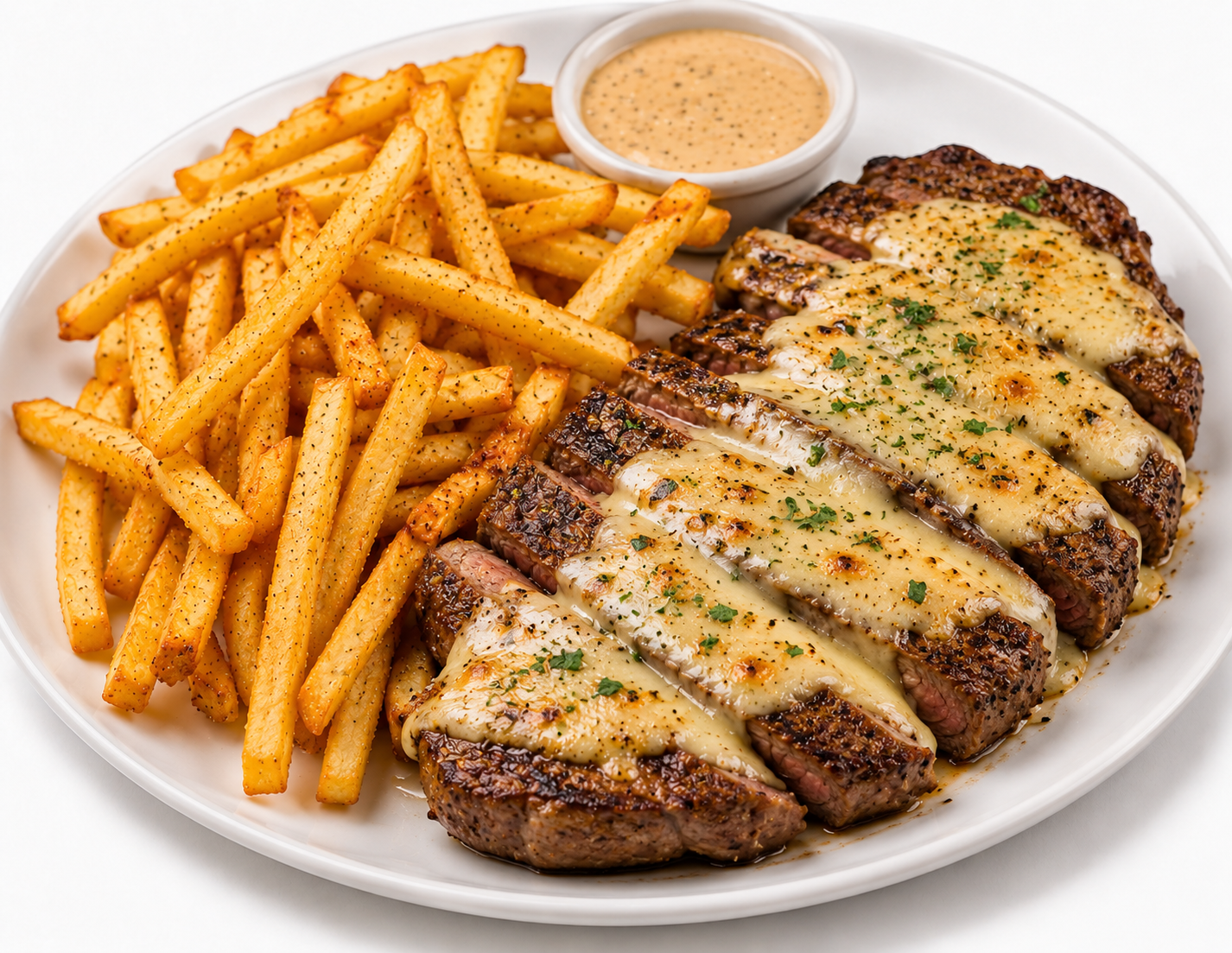 Steak Cheese with Onions and Fries